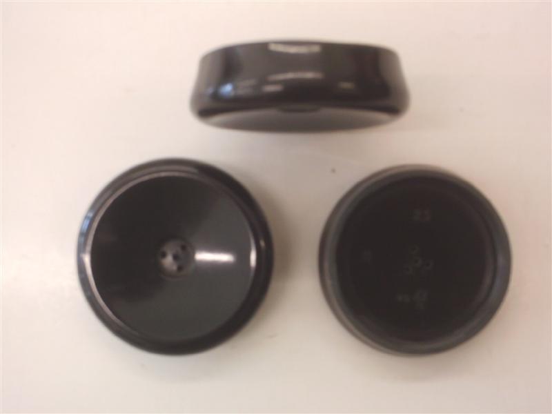 Bakelite ear caps (turned down)